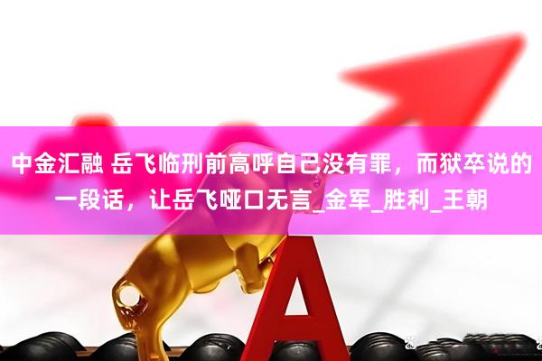 中金汇融 岳飞临刑前高呼自己没有罪，而狱卒说的一段话，让岳飞哑口无言_金军_胜利_王朝
