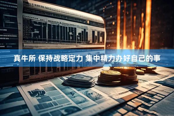 真牛所 保持战略定力 集中精力办好自己的事