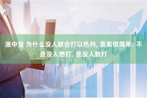涨中宝 为什么没人联合打以色列, 答案很简单: 不是没人想打, 是没人敢打